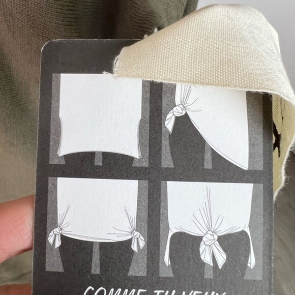 Cloth By Design womens green oversized multi tie knot knit sweater - Picture 9 of 9